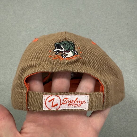 Rare Oklahoma State University Fishing Hat Brown OS NCAA Snapback Zephyr Cap - Picture 4 of 9